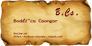 Bodócs Csongor névjegykártya